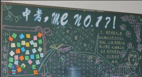 以中考为主题的黑板报设计以中考为主题的黑板报图片查字典板报网