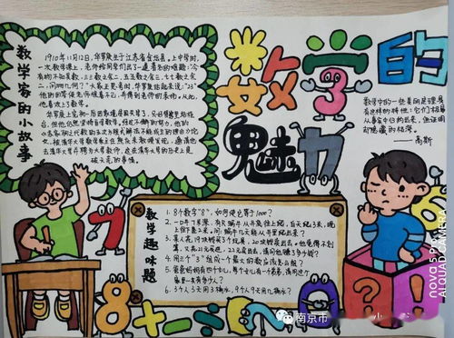 弘扬数学文化,感受数学魅力浦实万江趣味数学节五六年级手抄报活动