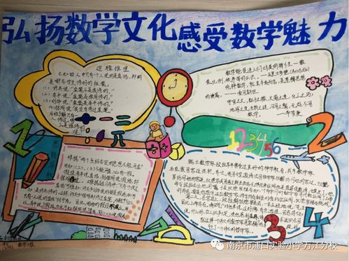 弘扬数学文化,感受数学魅力浦实万江趣味数学节五六年级手抄报活动