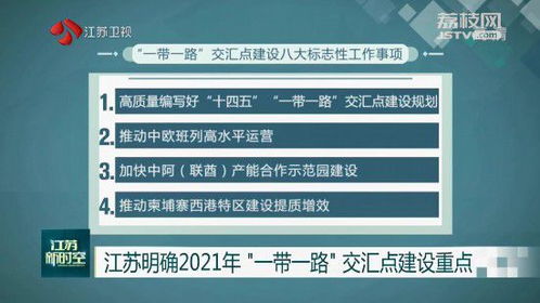 江苏明确2021年一带一路交汇点建设重点