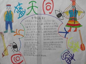 民族团结手抄报我们的祖国
