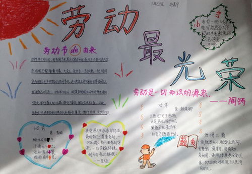 2017五一劳动节手抄报设计图展