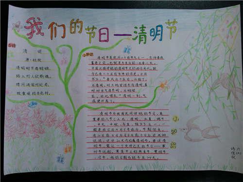 清明手抄报应写一些什么内容