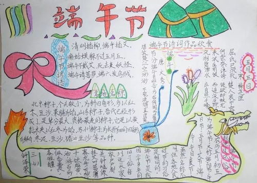 端午节手抄报怎么画好看这样画简单又漂亮