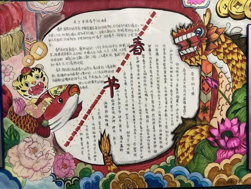 常德市二中我们的节日春节元宵节手抄报优秀作品展