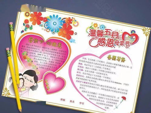 母亲节手抄报贺卡素材大全好词佳句班会资源,快给孩子收藏吧