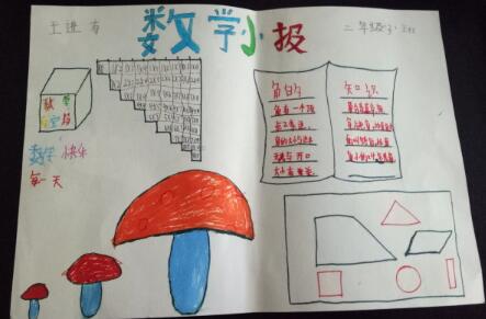 二年级数学下册手抄报