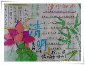 清明节手抄报清明节的一天