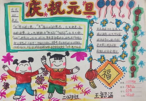2020元旦精美手抄报模板素材合集,简单实用