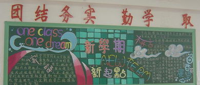 新学期新气象黑板报图片大全图片