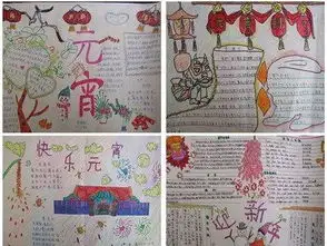 元宵手抄报版面设计