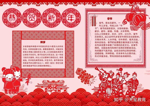 收藏丨有关春节的经典好词好句古诗海量手抄报,孩子用得上