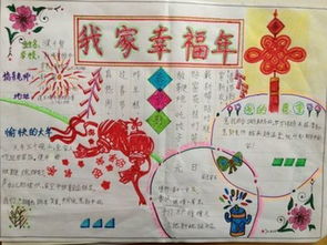 有关于新年的手抄报图片