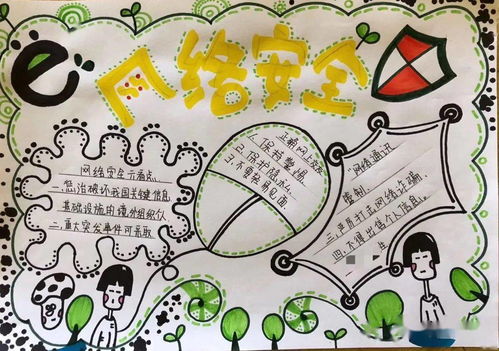 2021小学生网络安全手抄报获奖作品,收藏备用哦