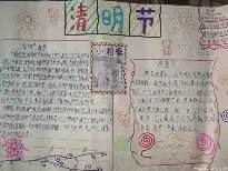 清明节手抄报图片赏析图