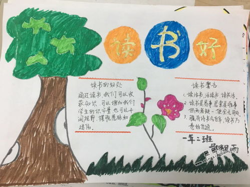 一年级读书好手抄报资料