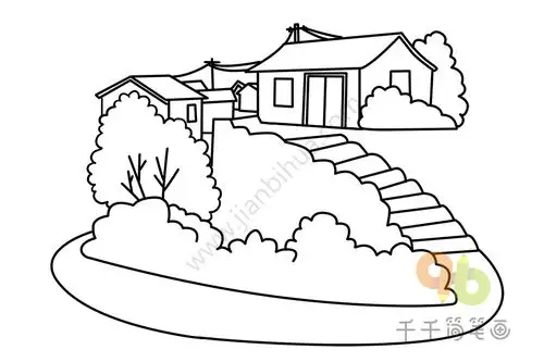 我的家乡简笔画
