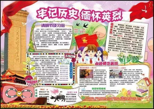 清明节快到了这些诗词谚语手抄报范文合集,提前收藏