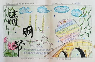 2019年北京市八年级清明节手抄报大全