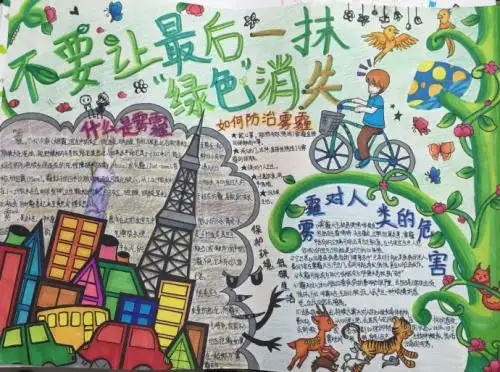 环保手抄报有关环保的手抄小报