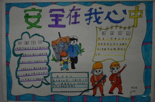 繁峙二中八年级组开展安全在我心中手抄报展览会活动