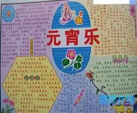 元宵节手抄报元宵赏灯