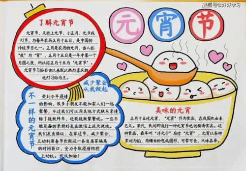 元宵节手抄报2022年简单漂亮