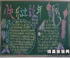 2014迎新年黑板报内容