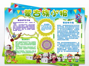 56个民族之蒙古族小报民族风俗手抄报图片素材worddoc模板下载122.01mb其他大全其他