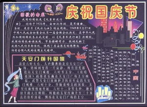 国庆节的手抄报设计图