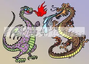龙年新画语各显神通左侧为西方传说中的喷火龙