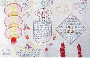 2019年关于春节守岁的手抄报六年级