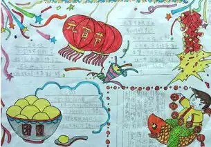元宵节手抄报祝你元宵快乐