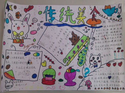 小学四年级美食手抄报