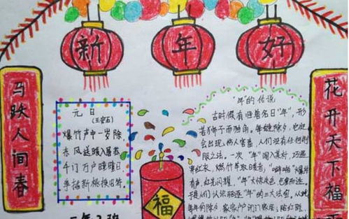 一年级春节手抄报大全