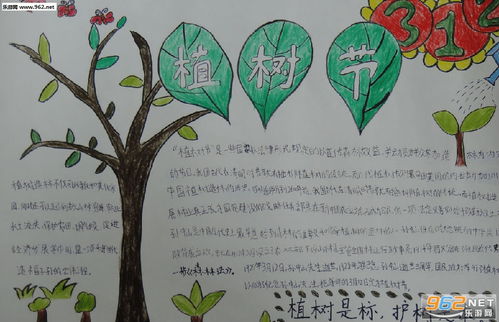 植树节手抄报简单又漂亮植树节手抄报图片大全下载乐游网游戏下载