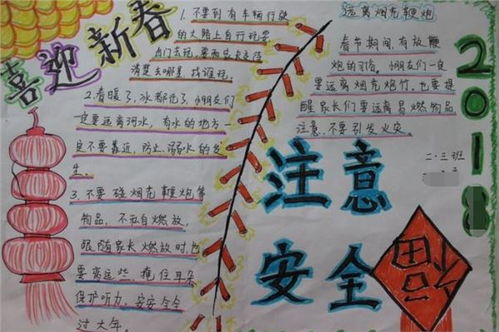 春节习俗的手抄报