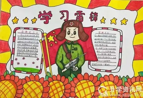 成都三岔湖小学开展传承雷锋精神,争做新时代雷锋手抄报评比