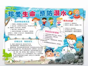 珍爱生命预防溺水手抄报暑假期游泳安全小报图片素材psd模板下载132.17mb防溺水手抄报大全安全健康手抄报