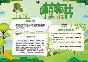 植树节手抄报模板图片