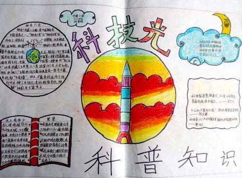 小学六年级科技光手抄报