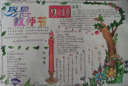 有了这个手抄报,教师节不用愁