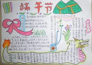 端午节手抄报,这样画简单又漂亮