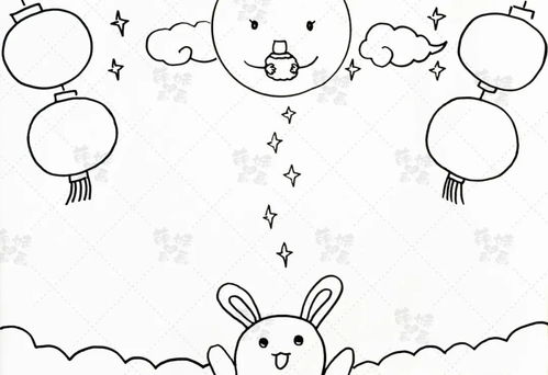 中秋佳节,情满人间学画简单又好看的中秋节手抄报,含内容文字