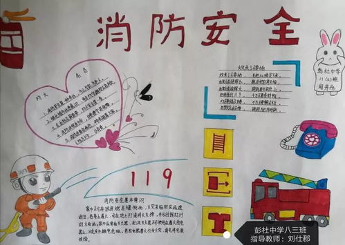 我是消防达人滨湖新区中小学消防主题手抄报参赛获奖作品展