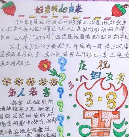 2021年三八妇女节手抄报5张