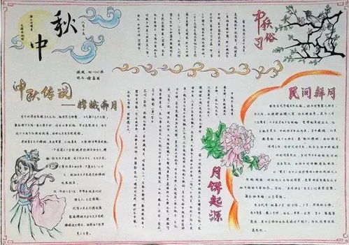 素材中秋节经典佳句,美段,好诗,手抄报超全集锦,快给孩子收藏仲秋