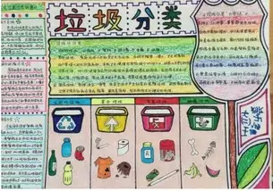 垃圾分类手抄报垃圾分类好处多