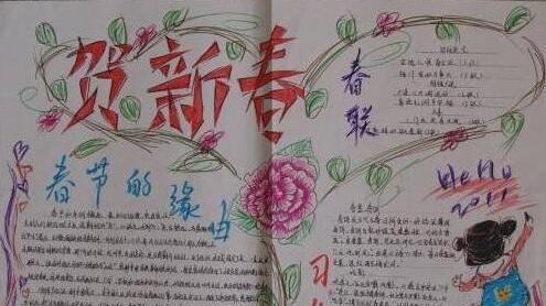 春节手抄报春节的来历