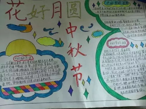 手抄报丨中秋节手抄报图片素材模板文字...为孩子收藏